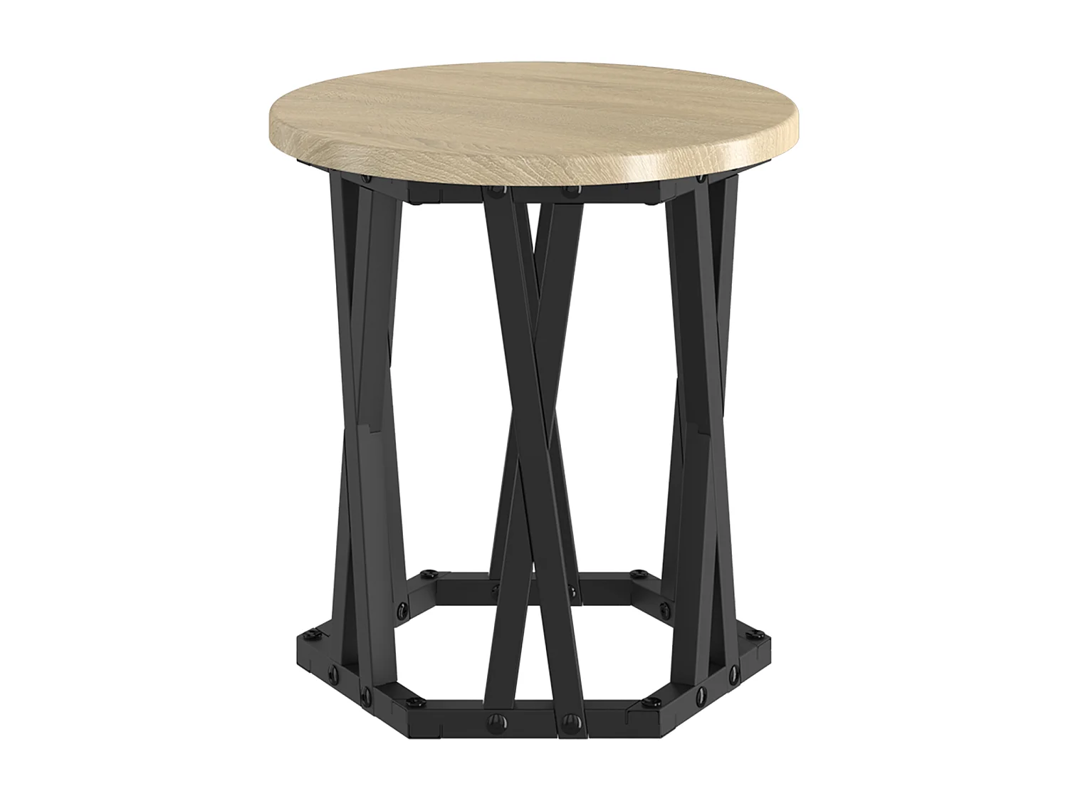 Tables d'appoint empilables 3 pcs Chêne Sonoma en bois aggloméré