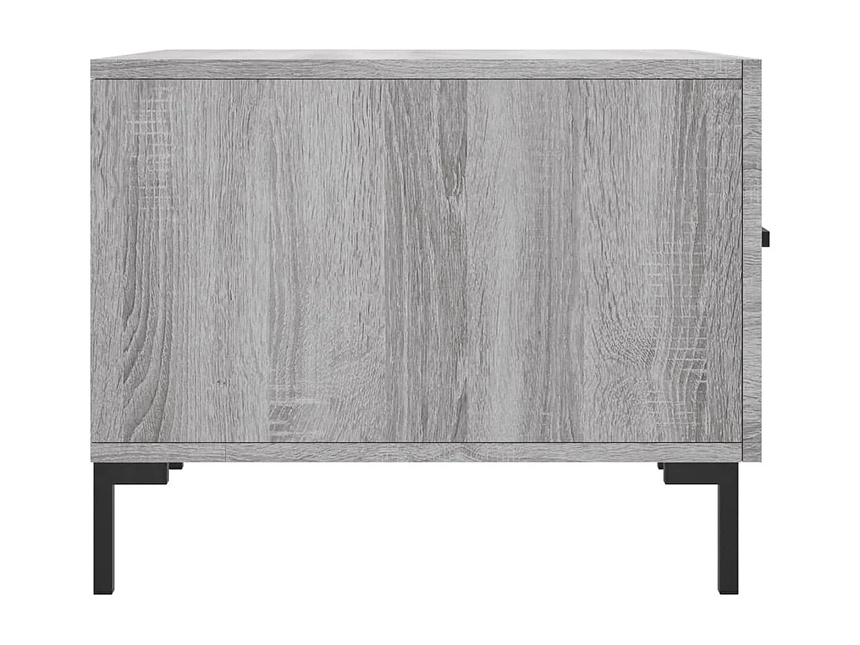Tables basses 2 pcs sonoma gris 50x50x40 cm bois d'ingénierie