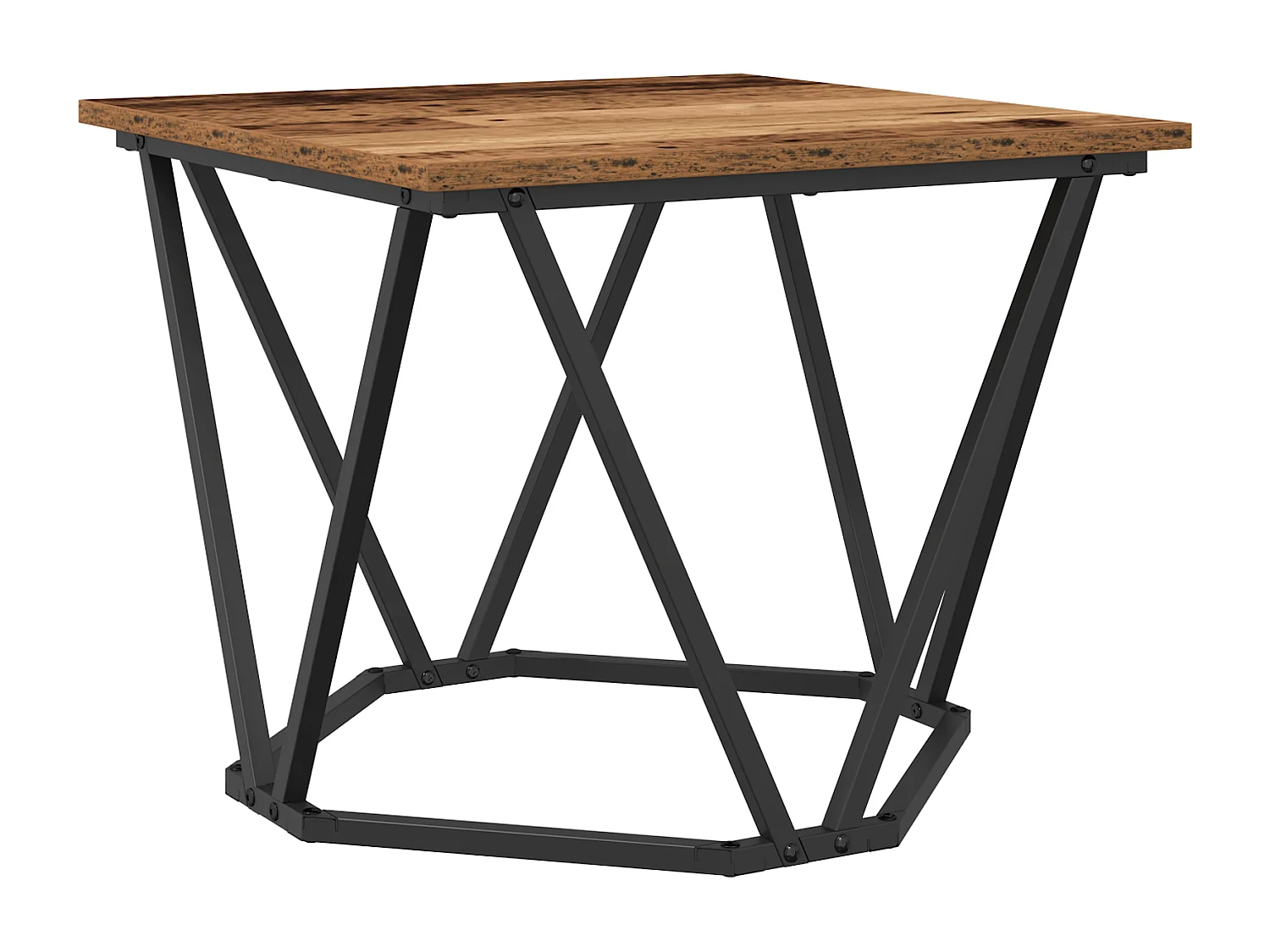 mesas auxiliares de madera recuperada