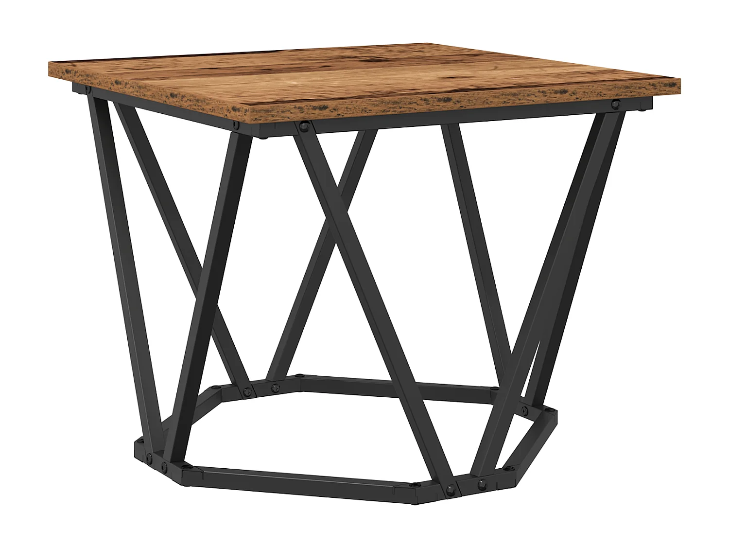 mesas auxiliares de madera recuperada