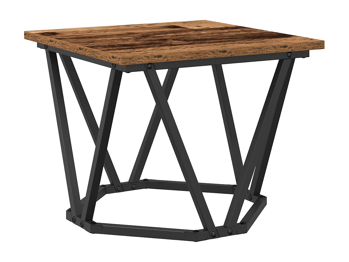 mesas auxiliares de madera recuperada