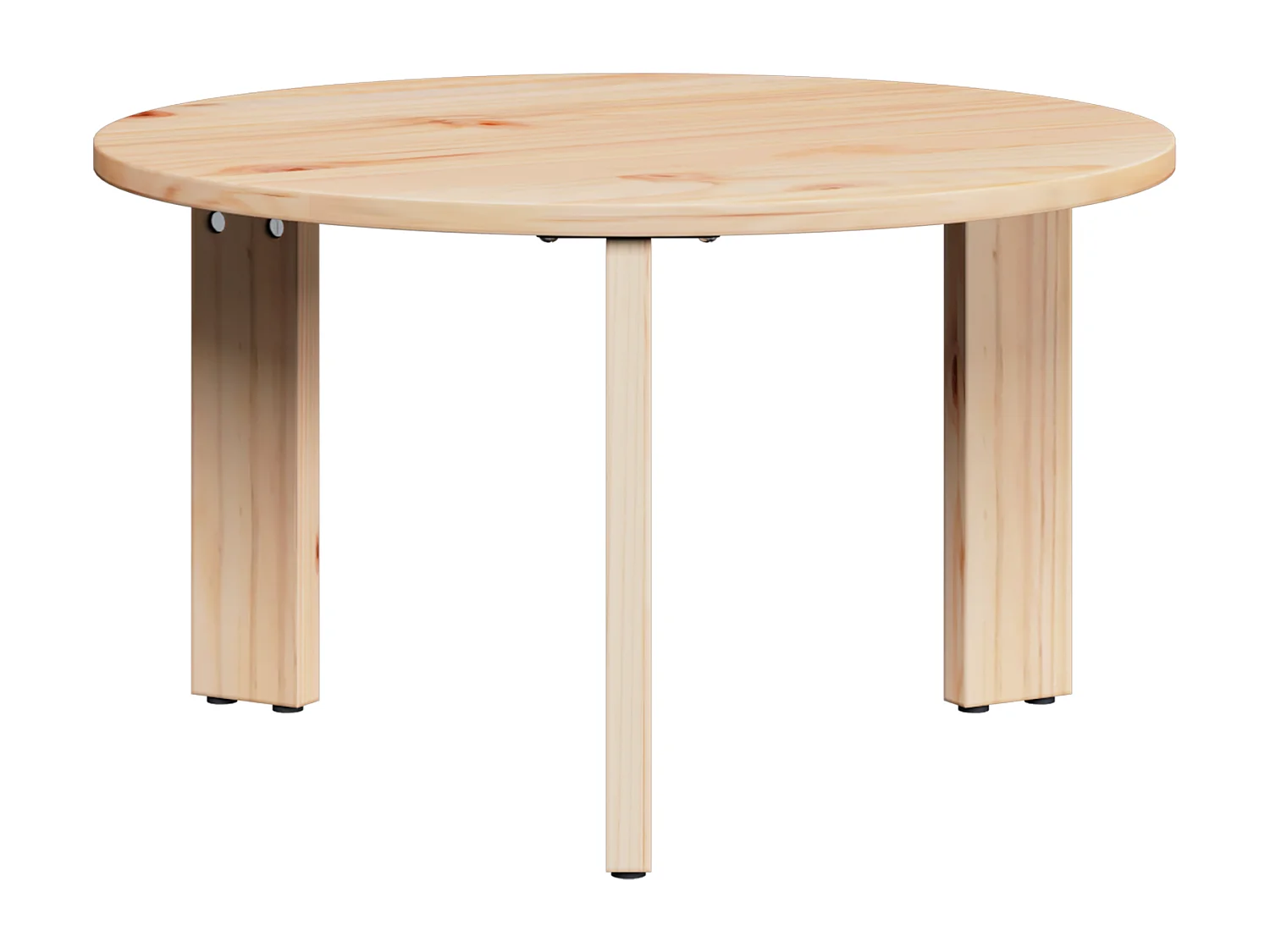 Tavolino basso 3 pezzi Naturale 47,5 x 47,5 x 27 cm