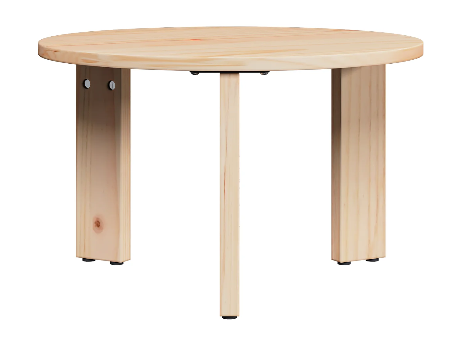 Tavolino basso 3 pezzi Naturale 47,5 x 47,5 x 27 cm