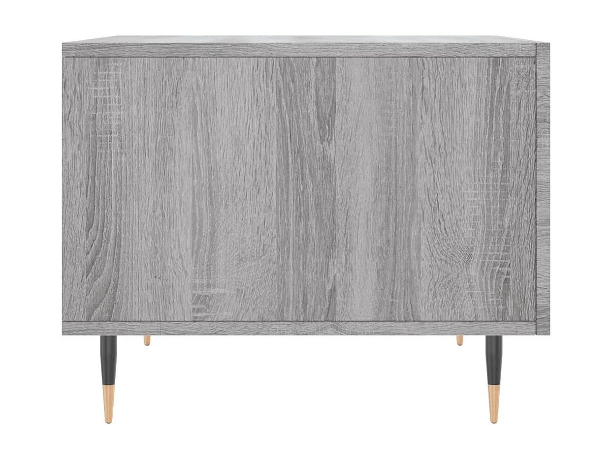 Tavolini da caffè 2 pezzi grigio sonoma 50x50x40 cm in legno ingegnerizzato