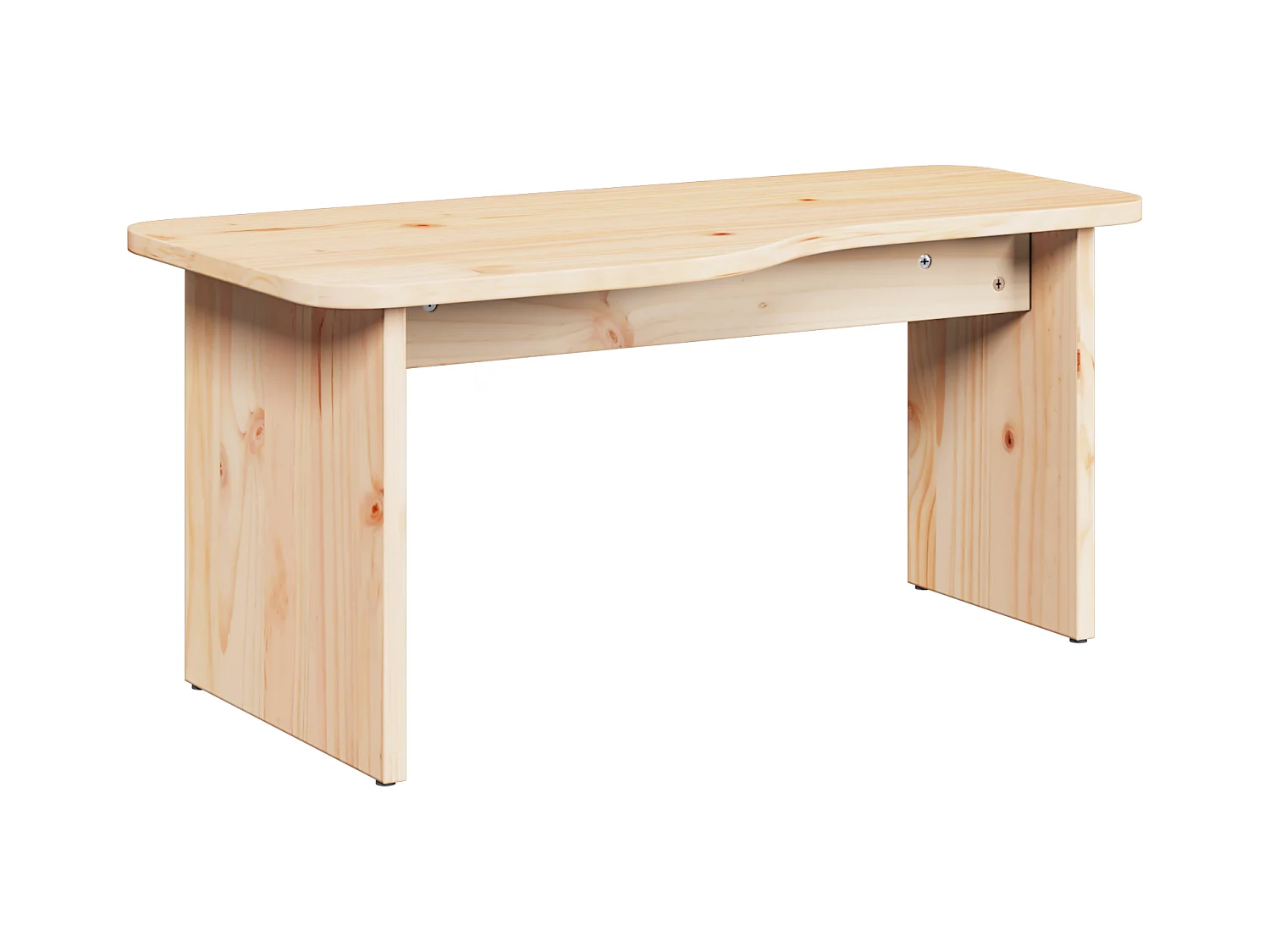 Table basse 2 pcs Naturel 100 x 69 x 35.5 cm Bois de pin massif