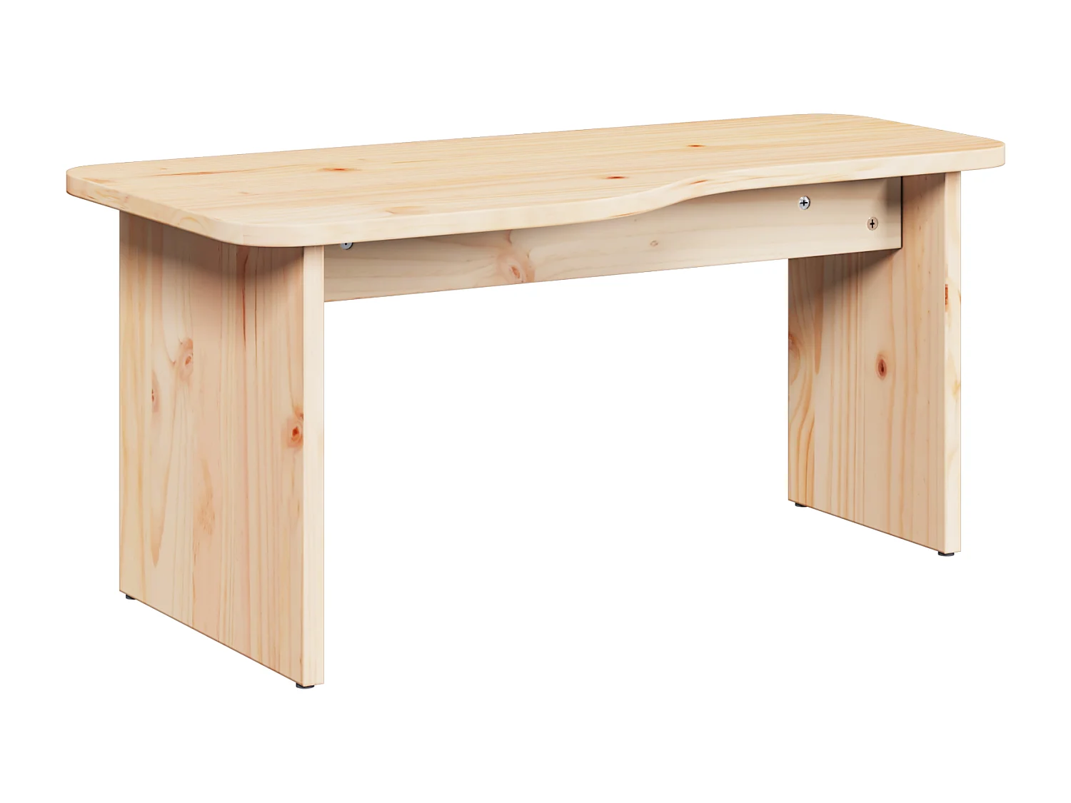 Table basse 2 pcs Naturel 100 x 69 x 35.5 cm Bois de pin massif