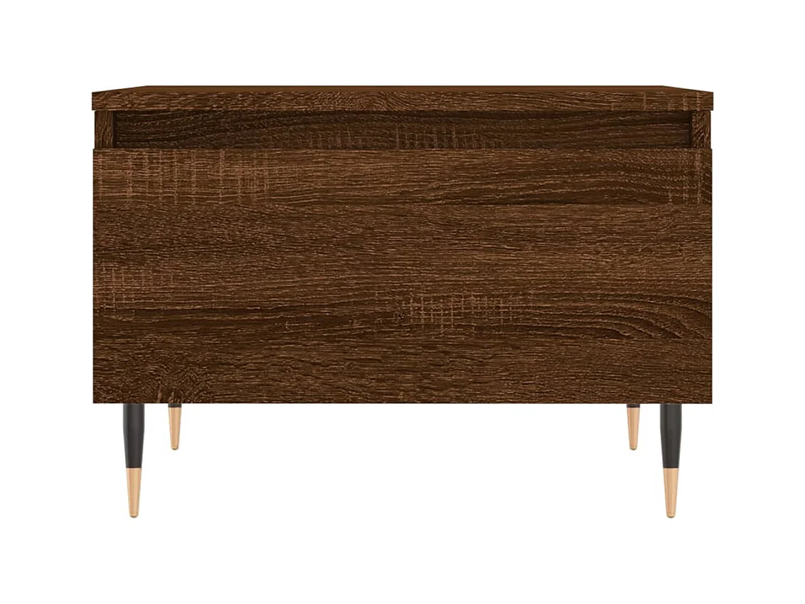 Tables basses 2 pcs chêne marron 50x46x35 cm bois d'ingénierie