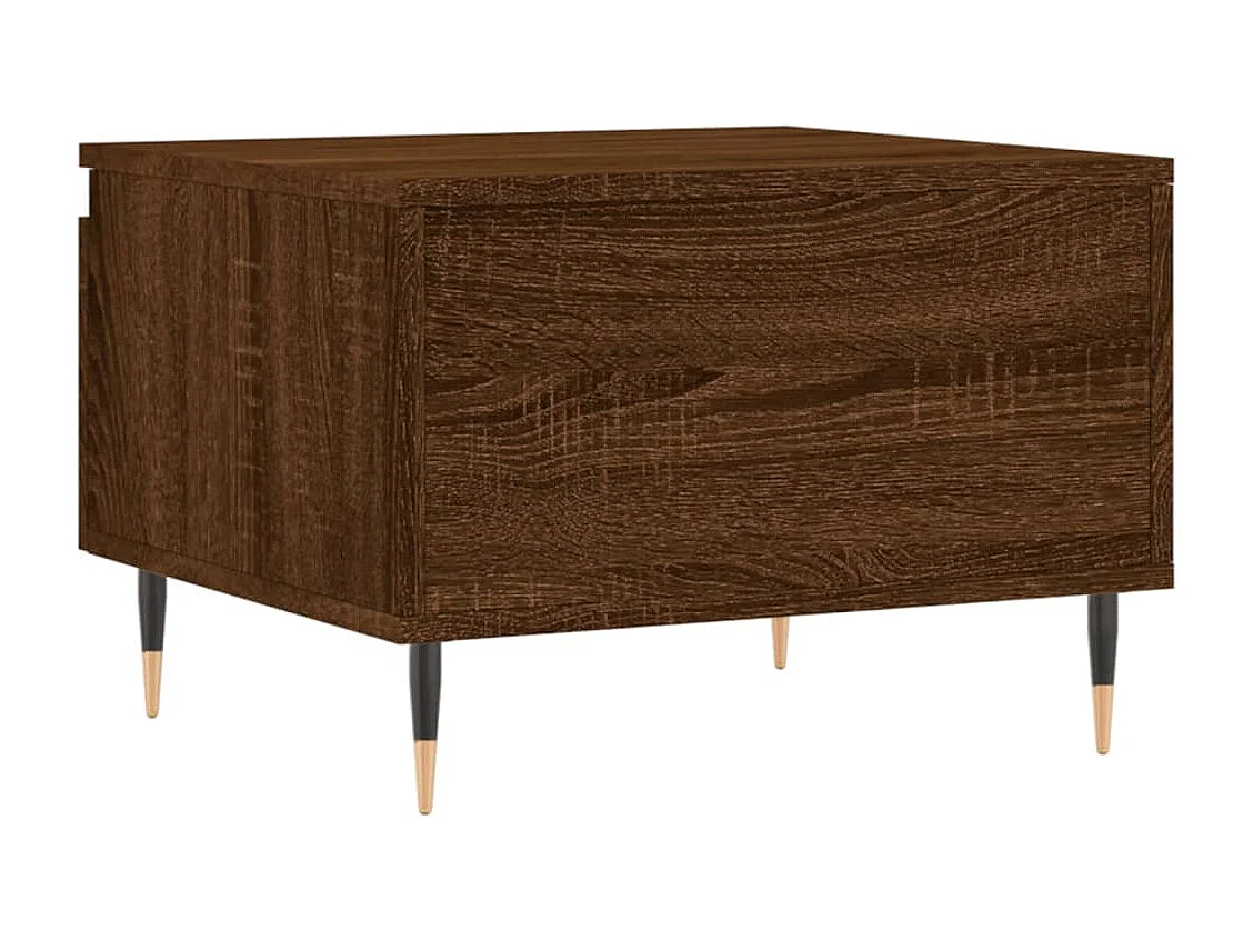 Tables basses 2 pcs chêne marron 50x46x35 cm bois d'ingénierie