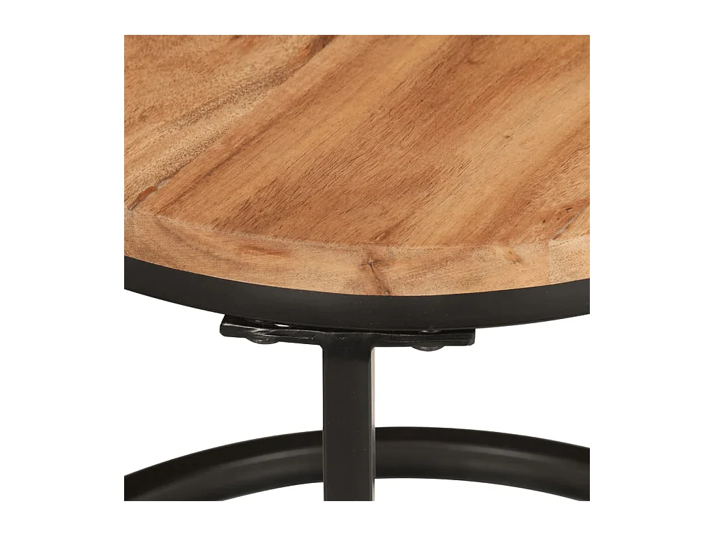 Tables gigognes 3 pcs bois massif d'acacia