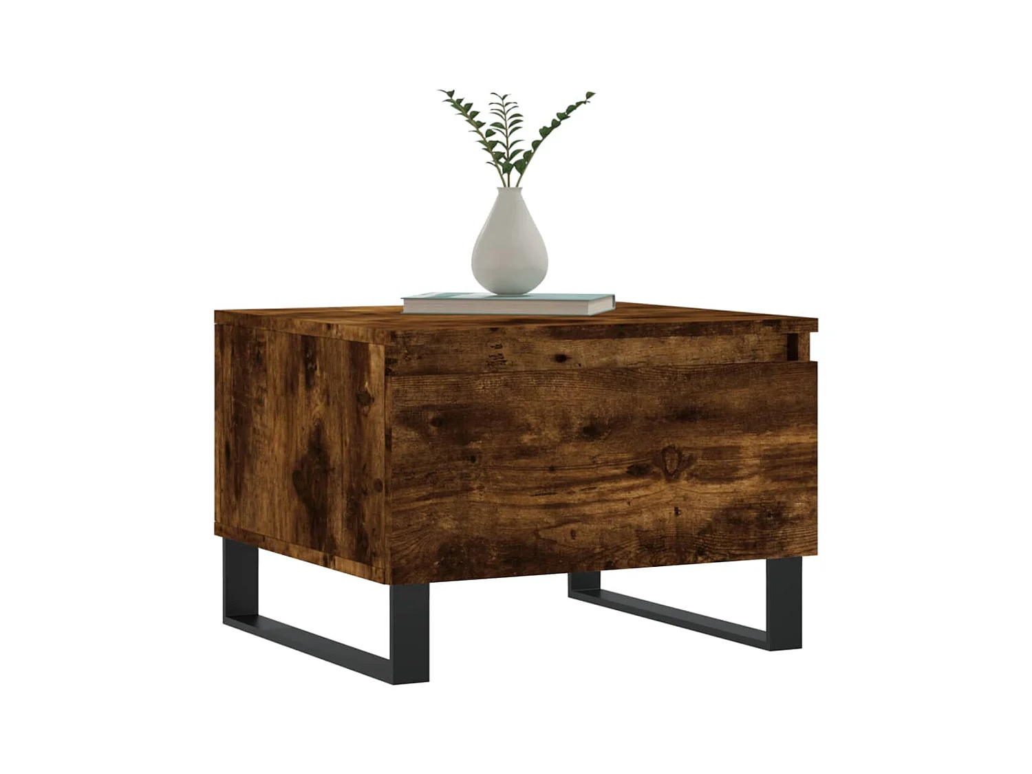 Tables basses 2 pcs chêne fumé 50x46x35 cm bois d'ingénierie