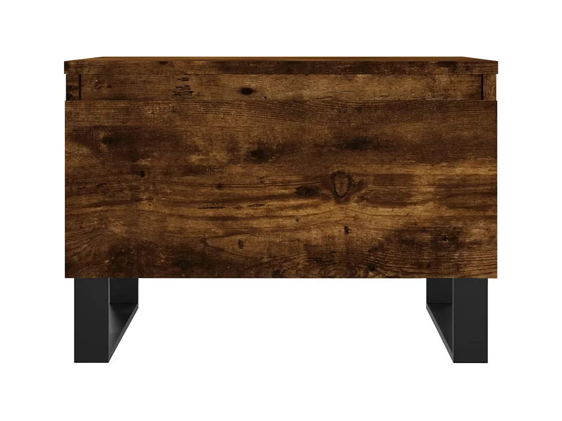 Tables basses 2 pcs chêne fumé 50x46x35 cm bois d'ingénierie