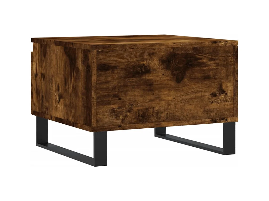Tables basses 2 pcs chêne fumé 50x46x35 cm bois d'ingénierie