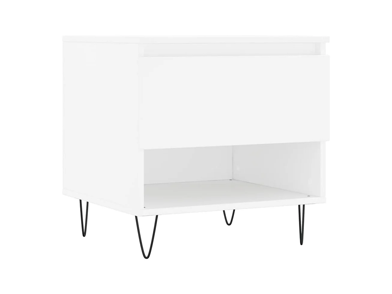 Mesas de centro 2 piezas blancas 50x46x50 cm madera de ingeniería