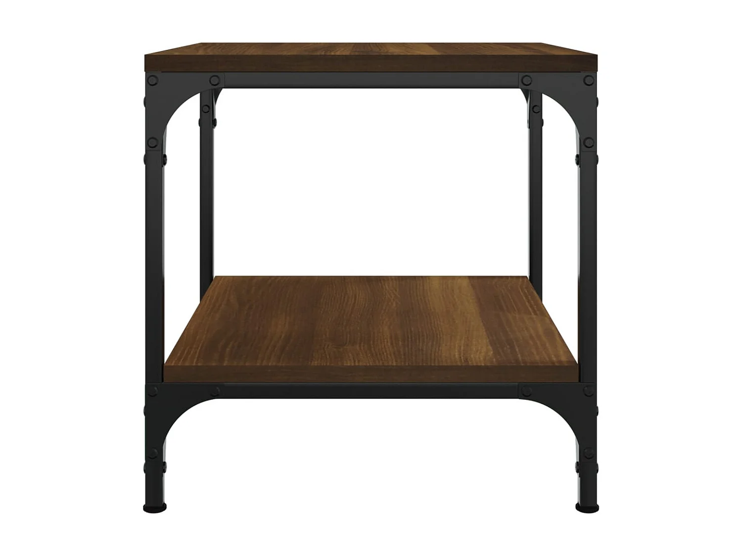 Tables d'appoint 2 pcs Chêne marron 40x40x40 cm Bois ingénierie