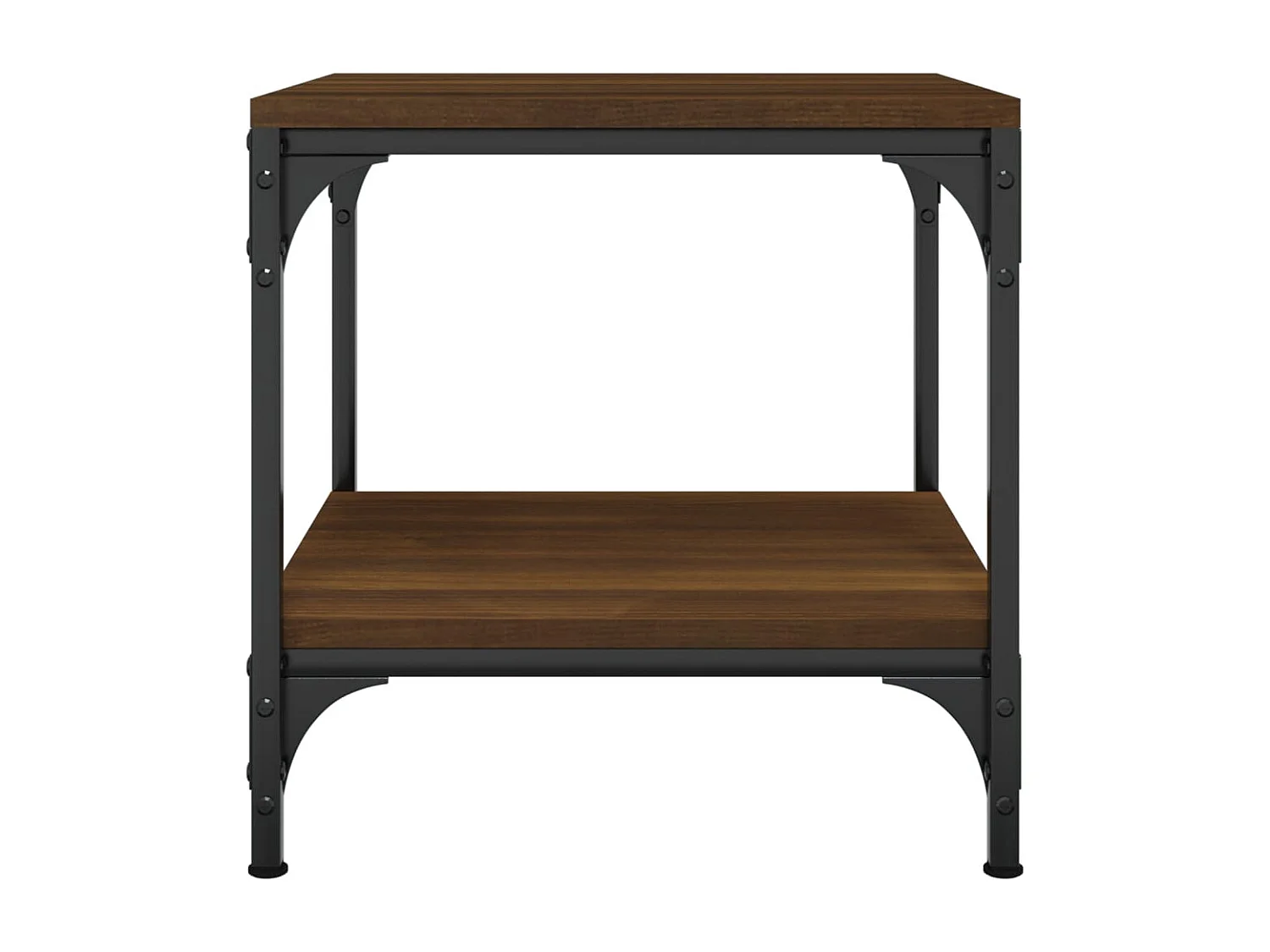 Tables d'appoint 2 pcs Chêne marron 40x40x40 cm Bois ingénierie