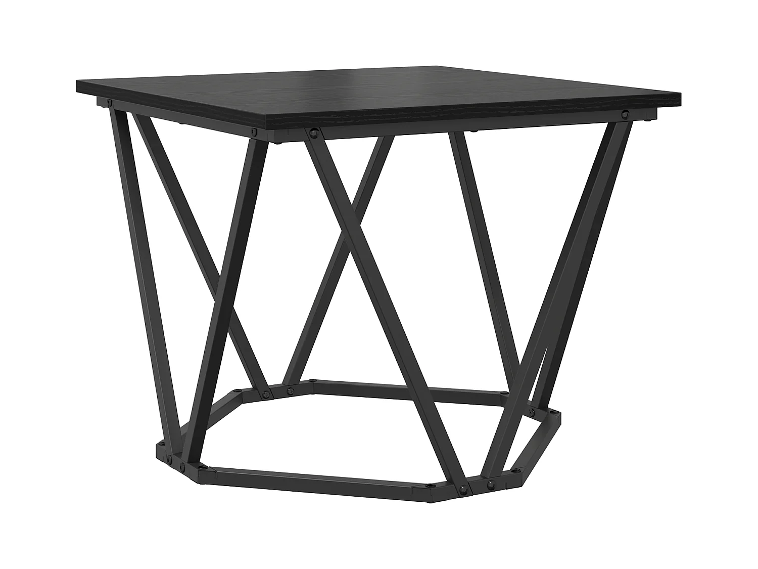 stuks bijzettafels in zwart eikenhout van spaanplaat