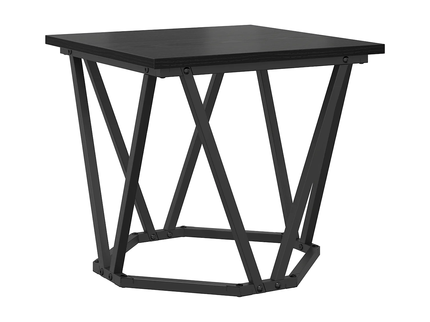 stuks bijzettafels in zwart eikenhout van spaanplaat