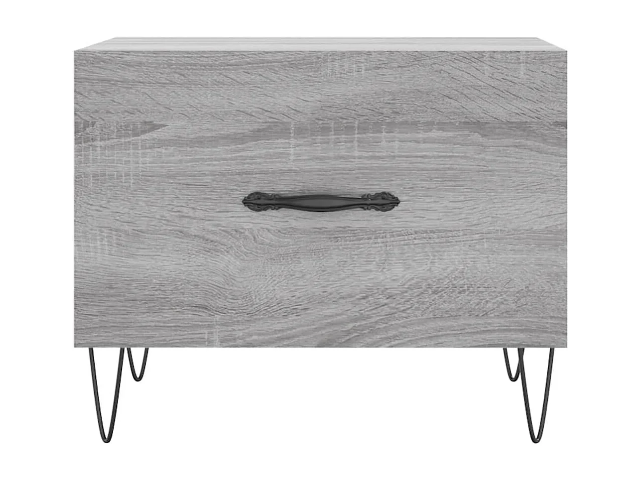 Salontafels 2 stuks sonoma grijs 50x50x40 cm bewerkt hout