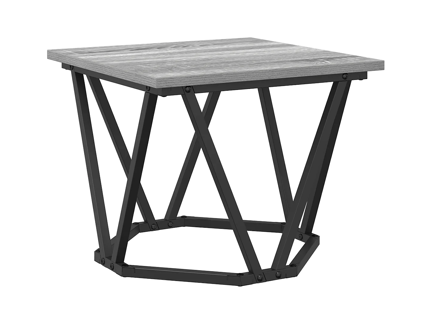 Tables d'appoint 3 pcs Gris Sonoma en bois d'ingénierie