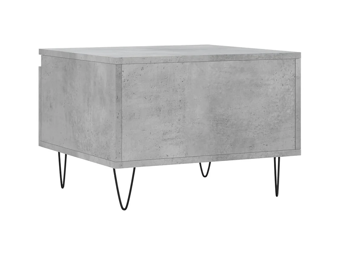Tavolini da caffè 2 pezzi grigio cemento 50x46x35 cm in legno ingegnerizzato