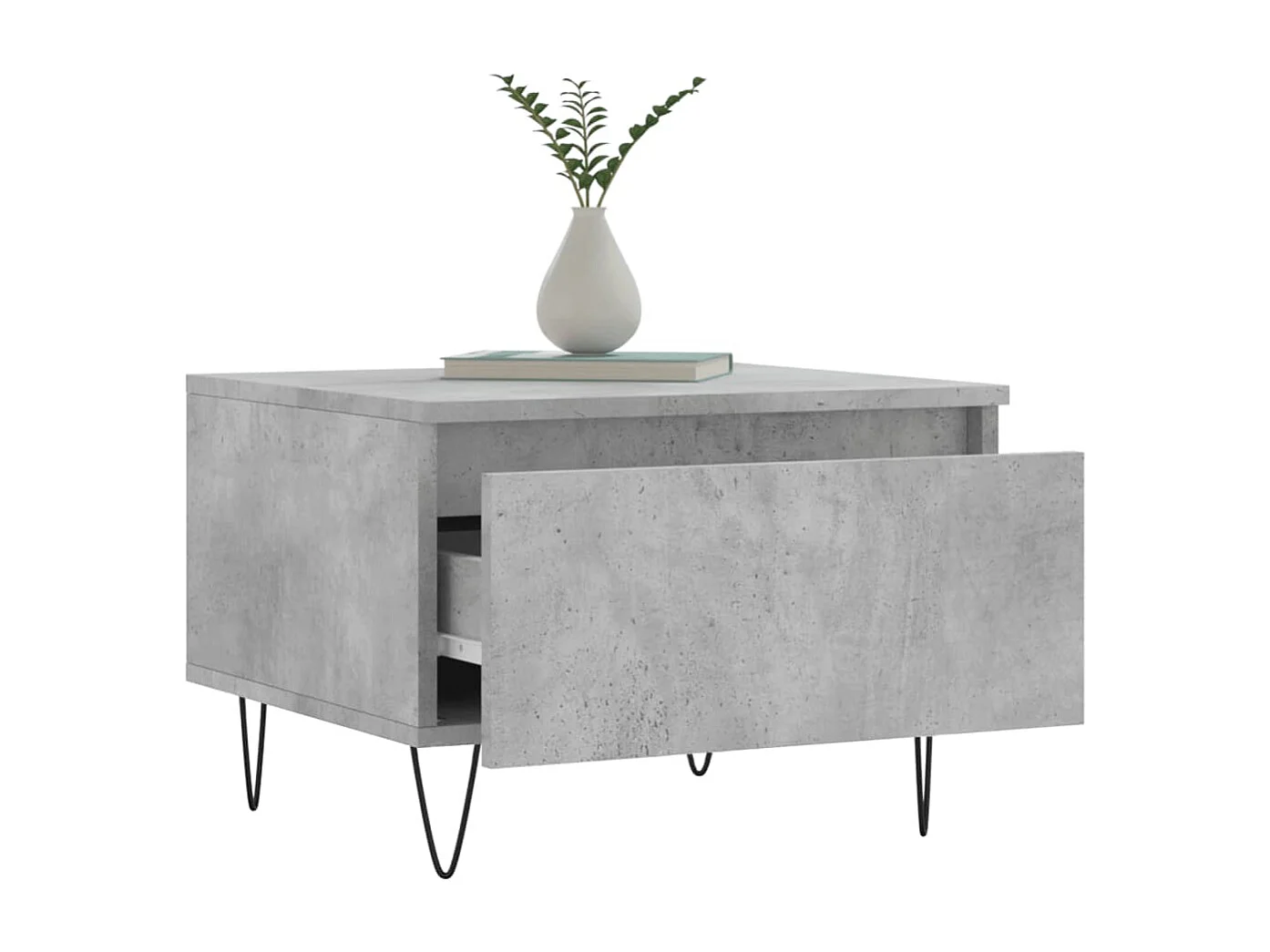 Tables basses 2 pcs gris béton 50x46x35 cm bois d'ingénierie