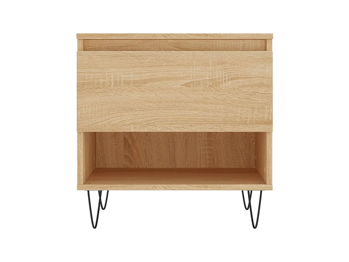 Tables basses 2 pcs chêne sonoma 50x46x50 cm bois d'ingénierie
