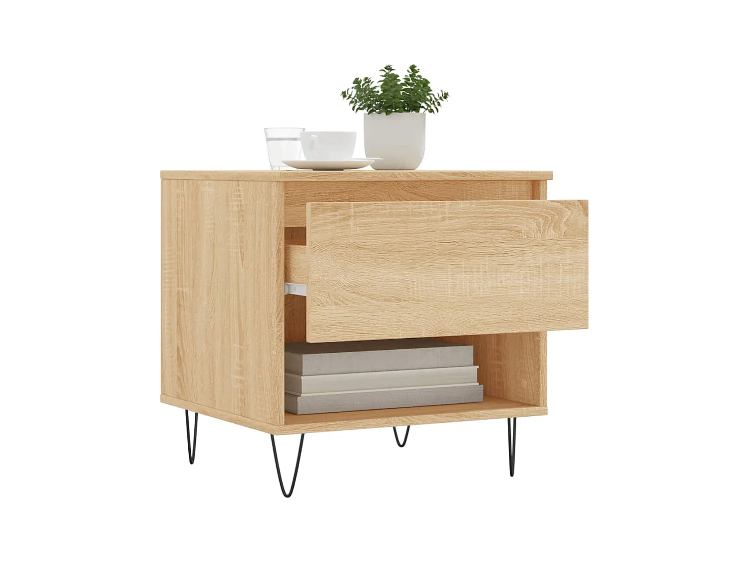 Tables basses 2 pcs chêne sonoma 50x46x50 cm bois d'ingénierie