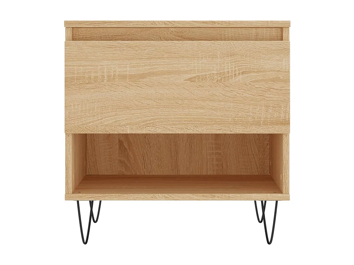 Tables basses 2 pcs chêne sonoma 50x46x50 cm bois d'ingénierie