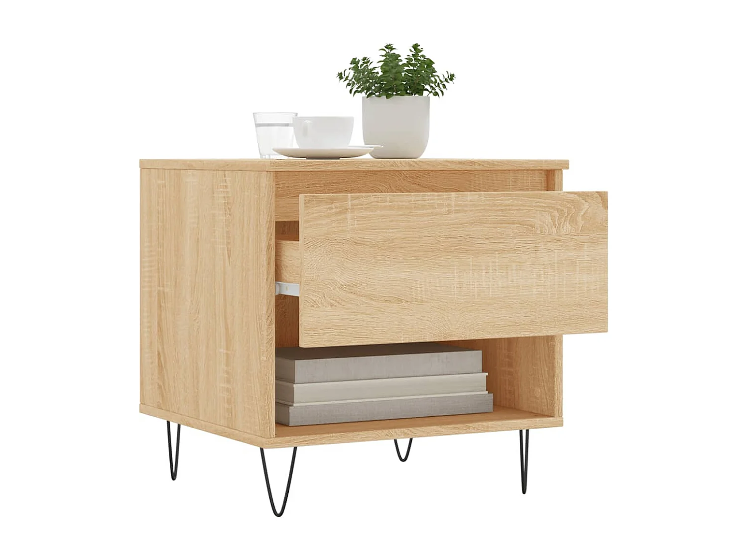 Tables basses 2 pcs chêne sonoma 50x46x50 cm bois d'ingénierie