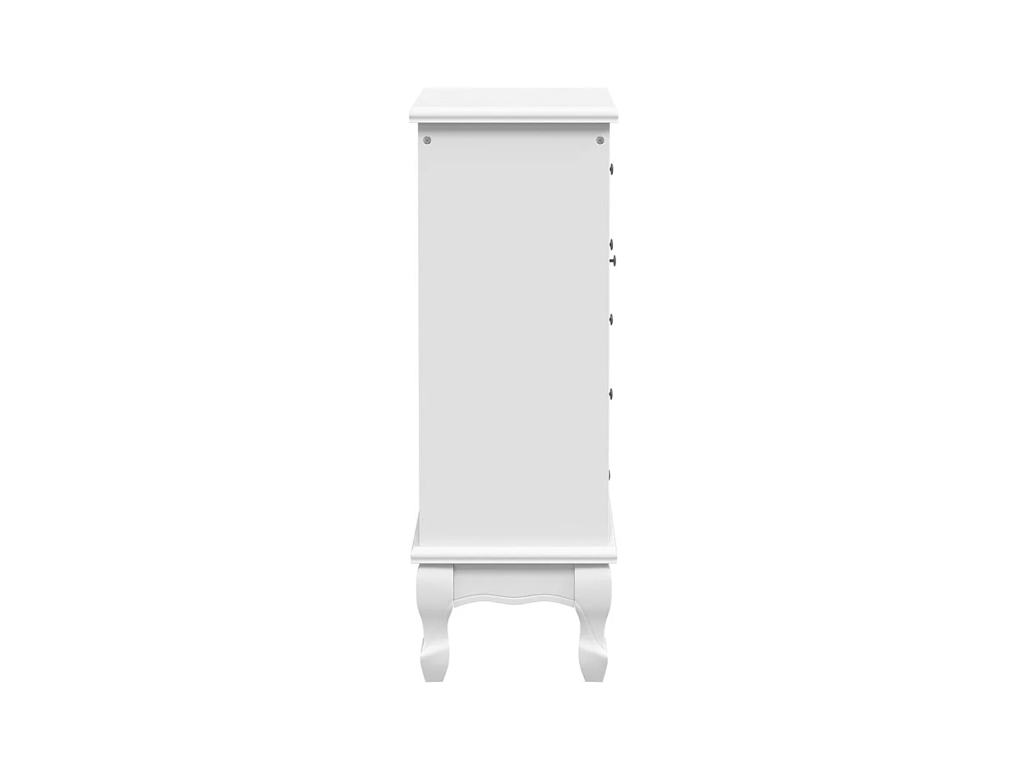 Armoire avec 5 tiroirs et 2 étagères Blanc