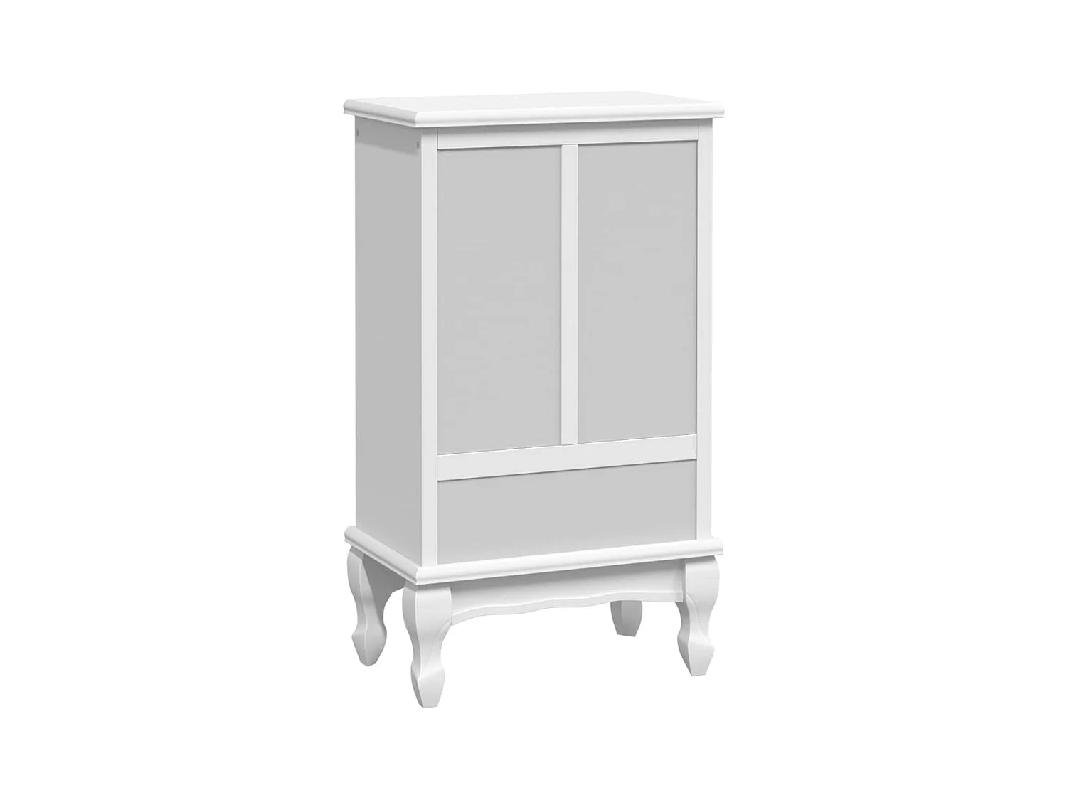 Armoire avec 5 tiroirs et 2 étagères Blanc