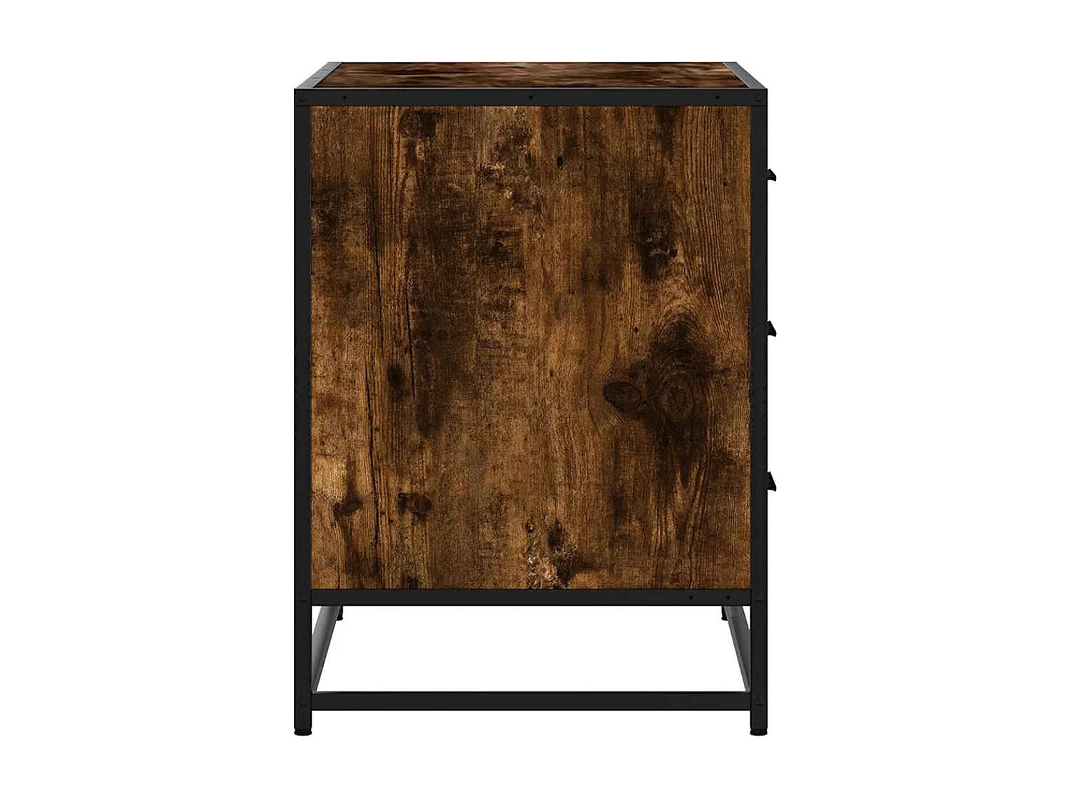 Commode chêne fumé 70x41x56 cm bois d'ingénierie