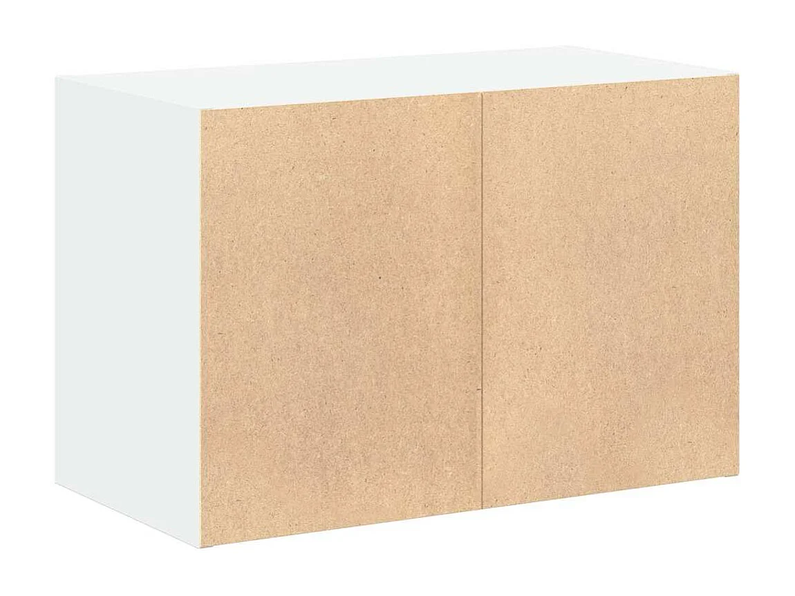 Armoire avec 2 tiroirs blanc 60x31x40 cm bois d'ingénierie