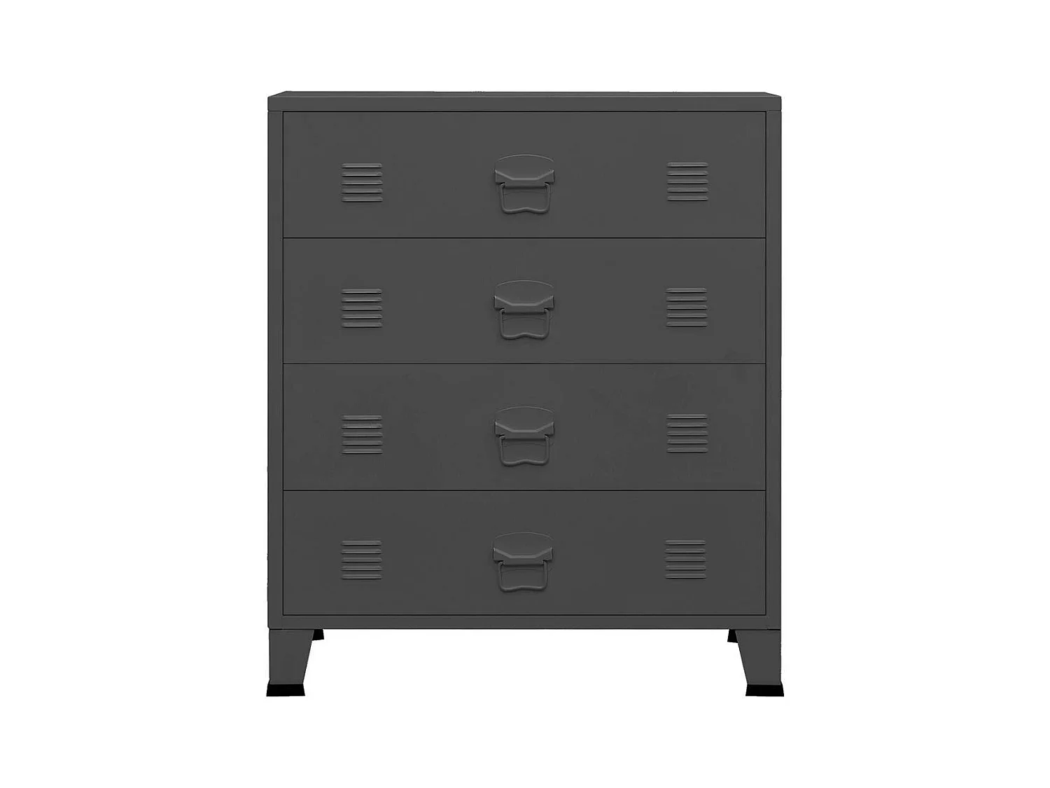 Industriële ladekast Antraciet 78x40x93 cm Metaal