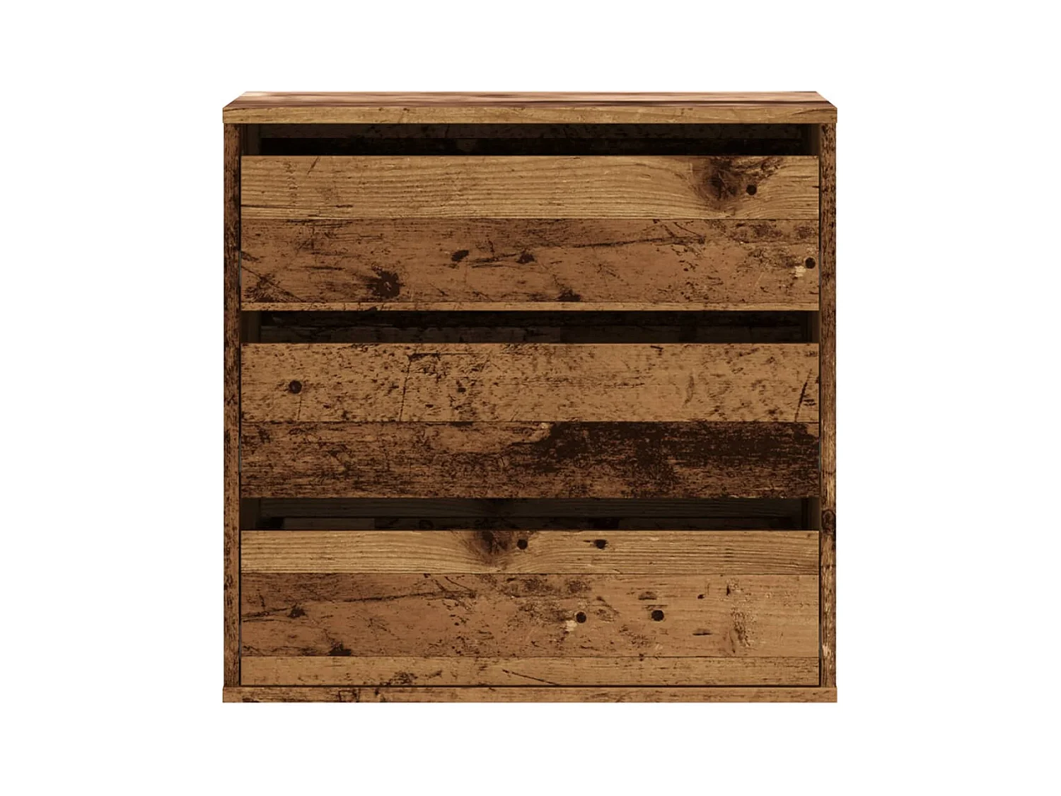 Oude houten hoekladekast 60x41x58 cm bewerkt hout