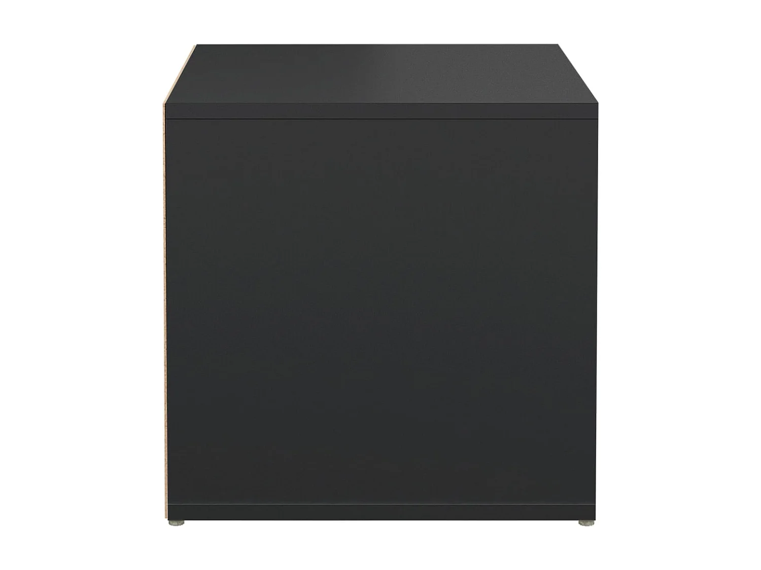 Tiroir boîte noir 40,5x40x40 cm bois d'ingénierie