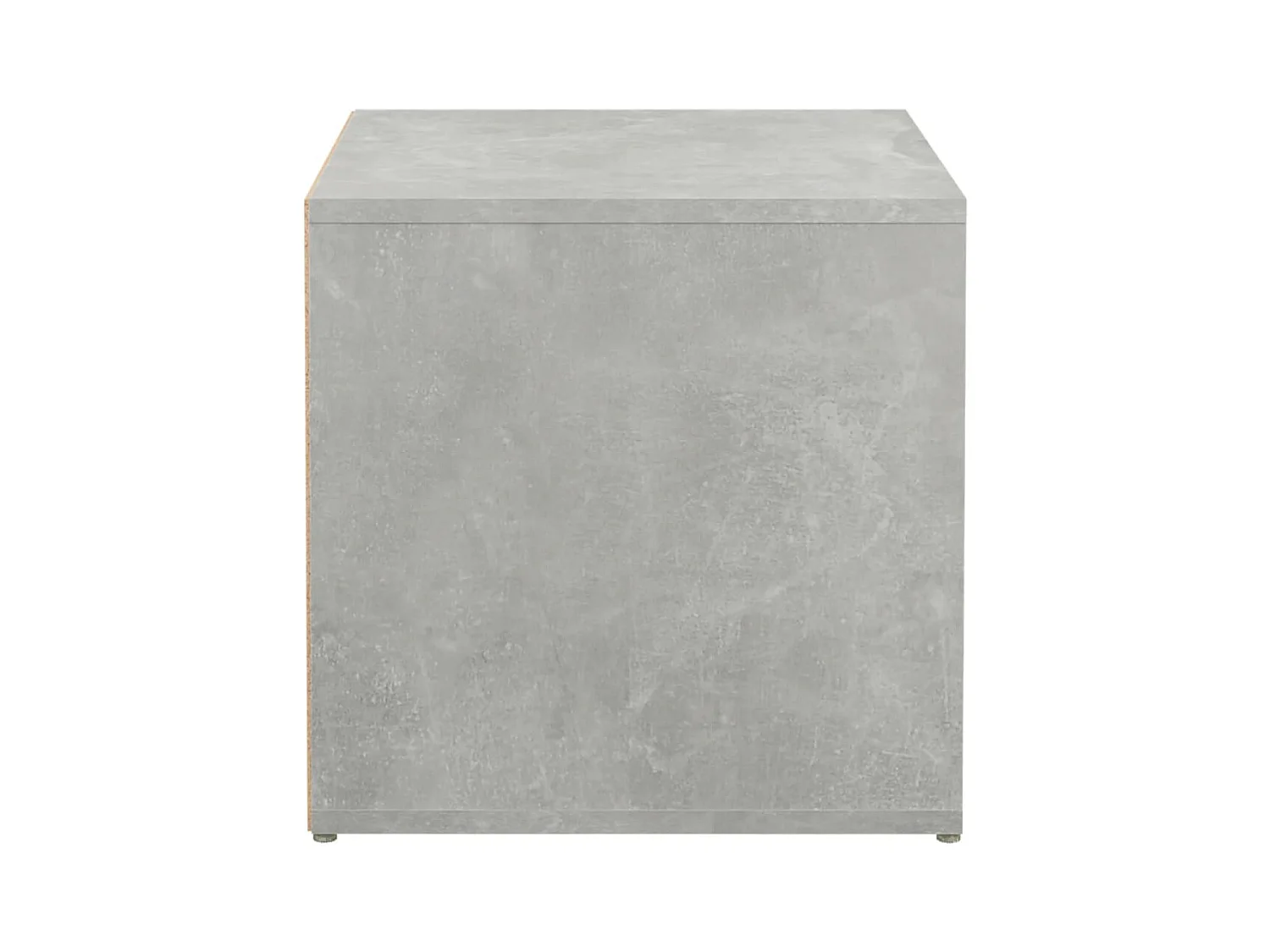 Betonnen grijze ladekast 40,5x40x40 cm bewerkt hout