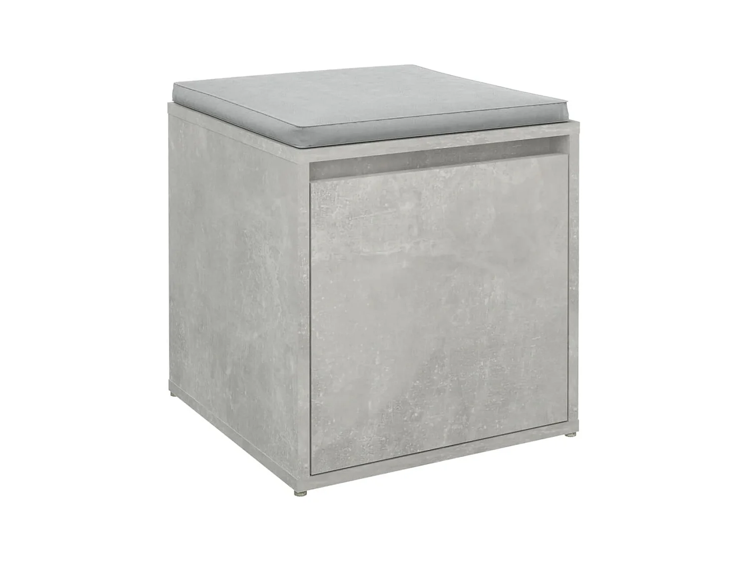 Betonnen grijze ladekast 40,5x40x40 cm bewerkt hout