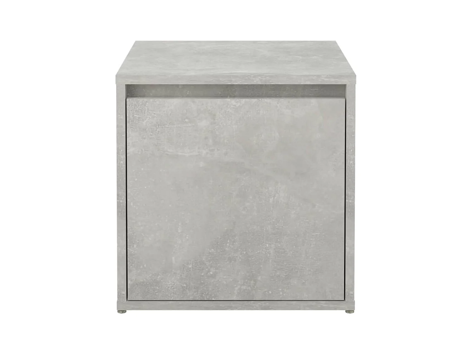 Betonnen grijze ladekast 40,5x40x40 cm bewerkt hout