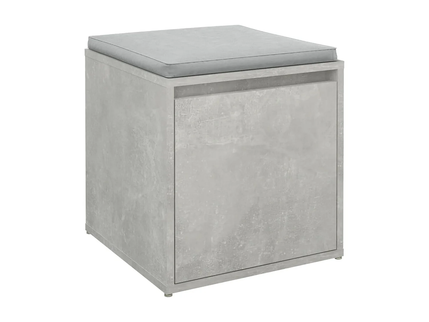 Tiroir boîte Gris béton 40,5x40x40 cm Bois d'ingénierie