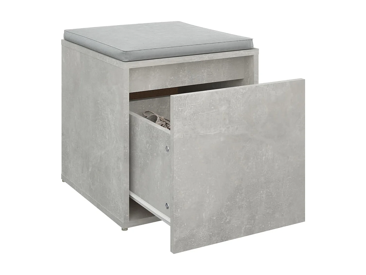 Tiroir boîte Gris béton 40,5x40x40 cm Bois d'ingénierie