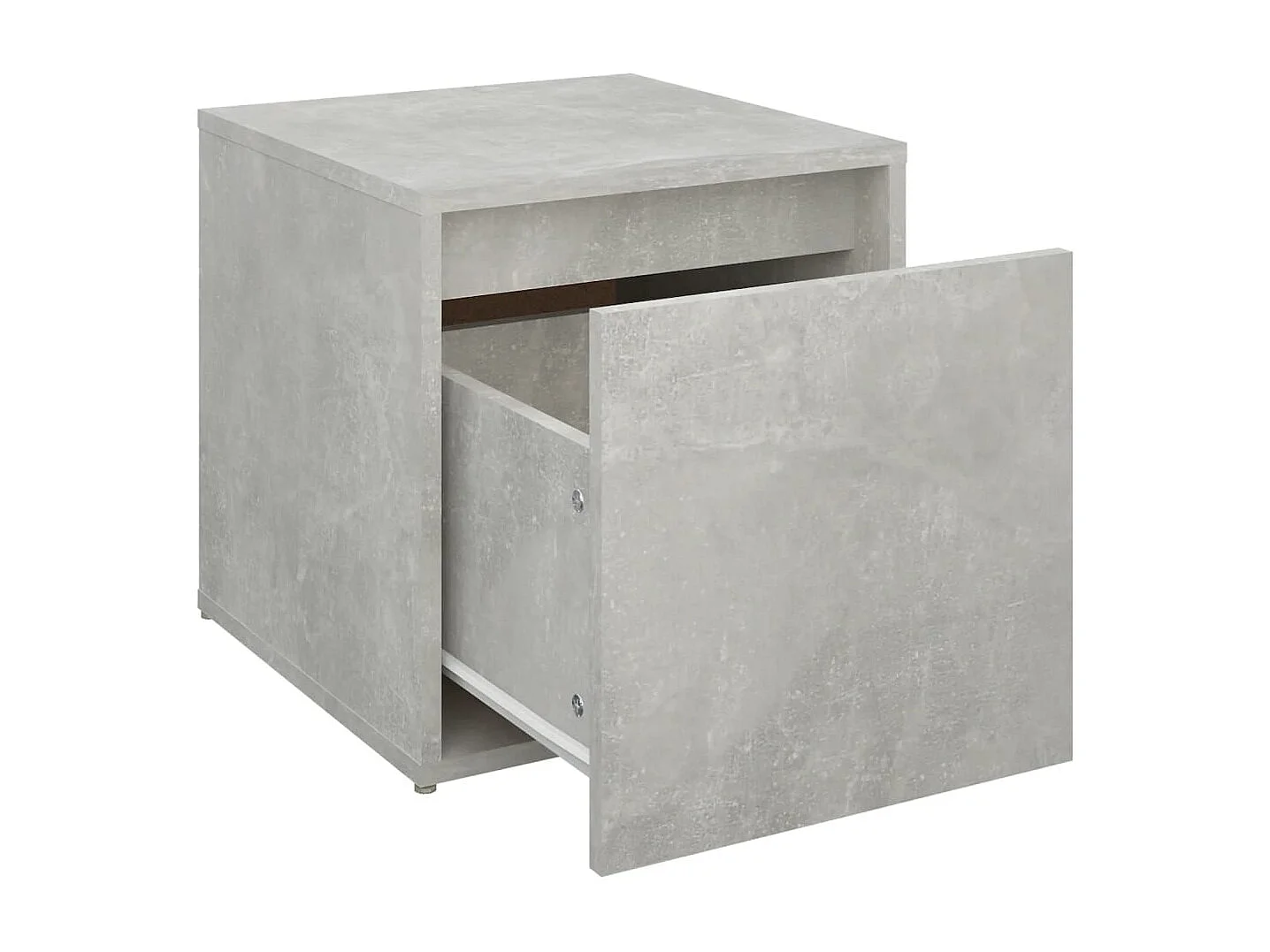 Tiroir boîte Gris béton 40,5x40x40 cm Bois d'ingénierie