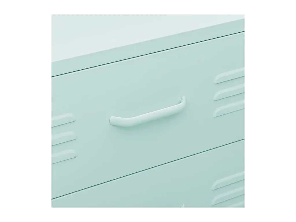 Commode Vert menthe 80x35x101,5 cm Acier