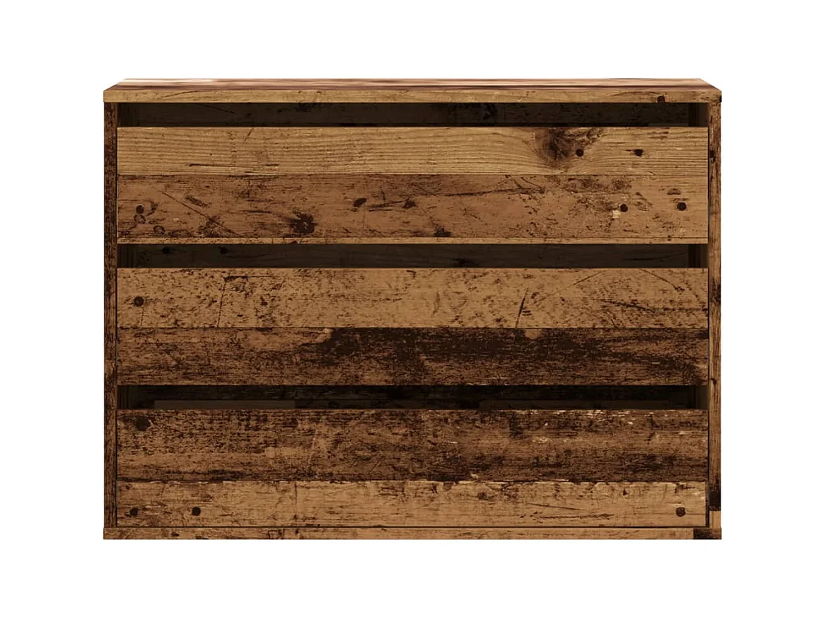 Oude houten hoekladekast 80x41x58 cm bewerkt hout