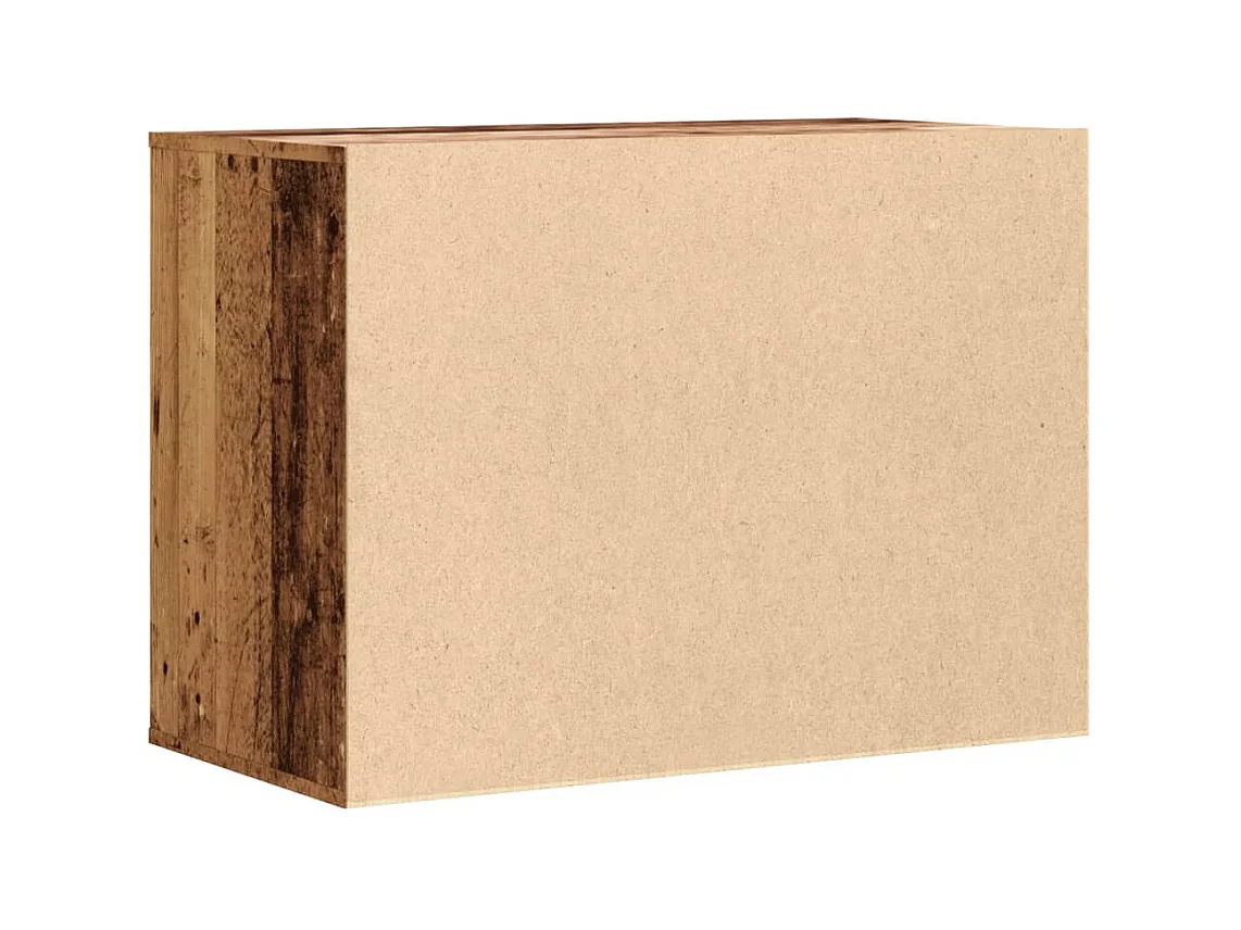 Oude houten hoekladekast 80x41x58 cm bewerkt hout