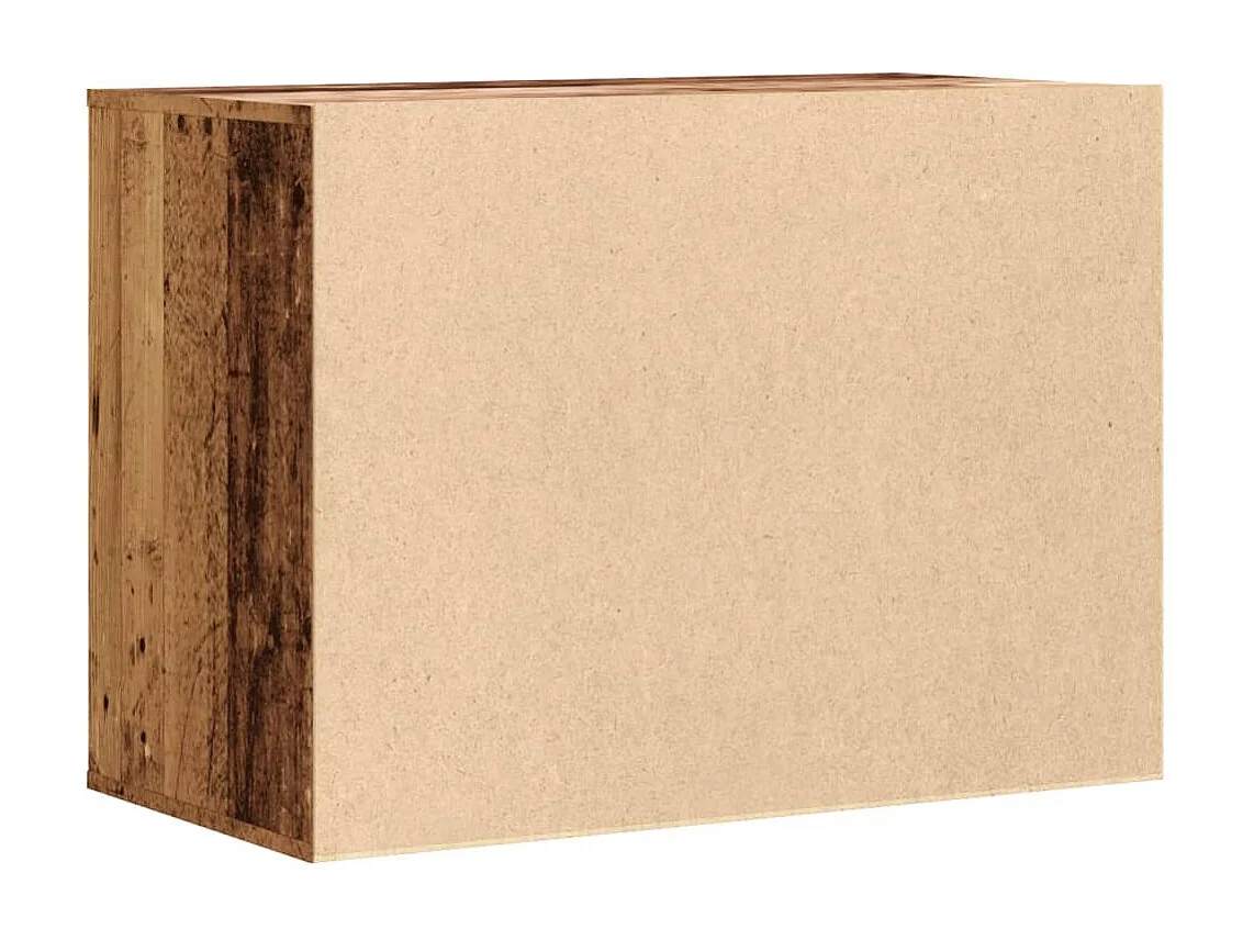 Commode d'angle vieux bois 80x41x58 cm bois d'ingénierie