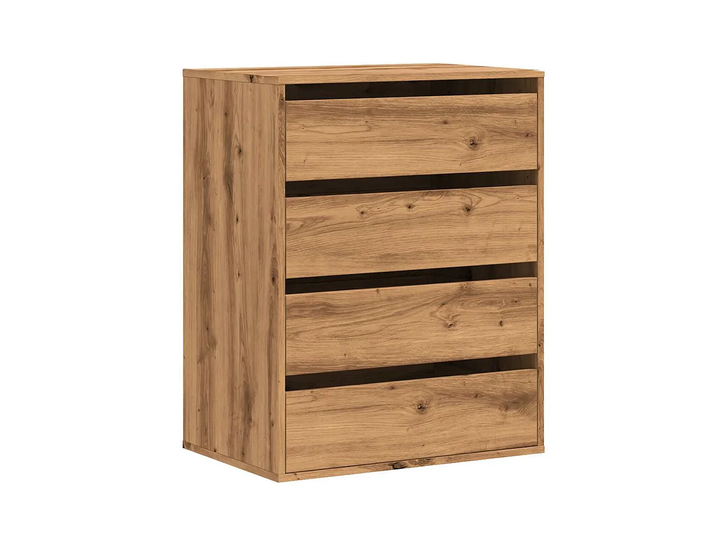 Handgemaakte eikenhouten hoekladekast 60x41x76 cm van bewerkt hout