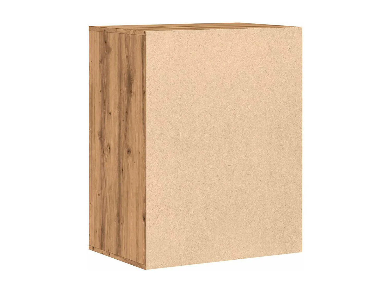 Commode d'angle chêne artisanal 60x41x76 cm bois d'ingénierie