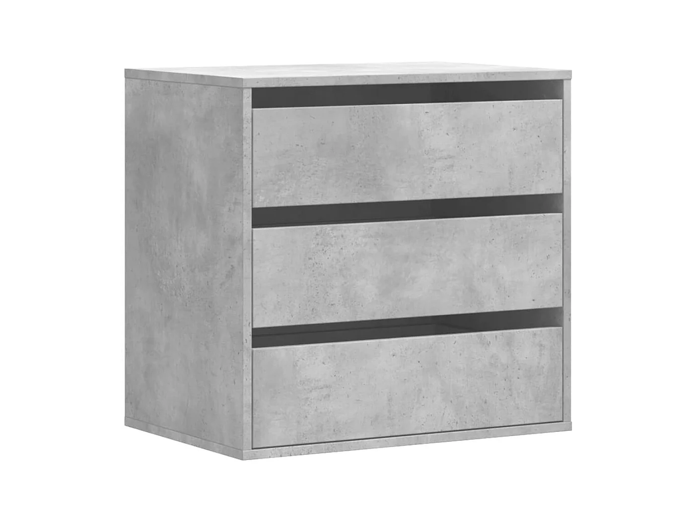 Betongrijze hoekladekast 60x41x58 cm bewerkt hout