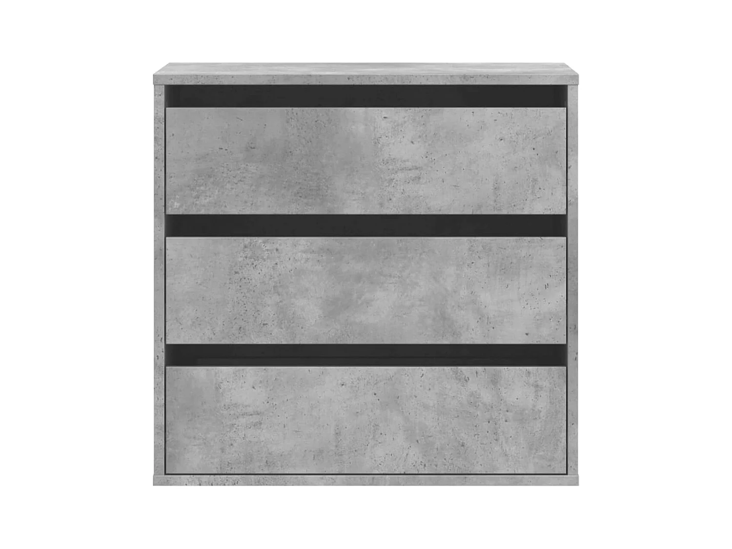 Betongrijze hoekladekast 60x41x58 cm bewerkt hout